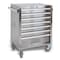 Beta C04TSS/7 Stainless Steel Mobile Roller Cabinet with 7 Drawers 024003077 - alternate 1
